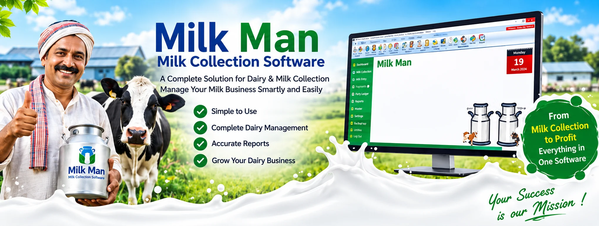 Milk Man milk collection software for dairy