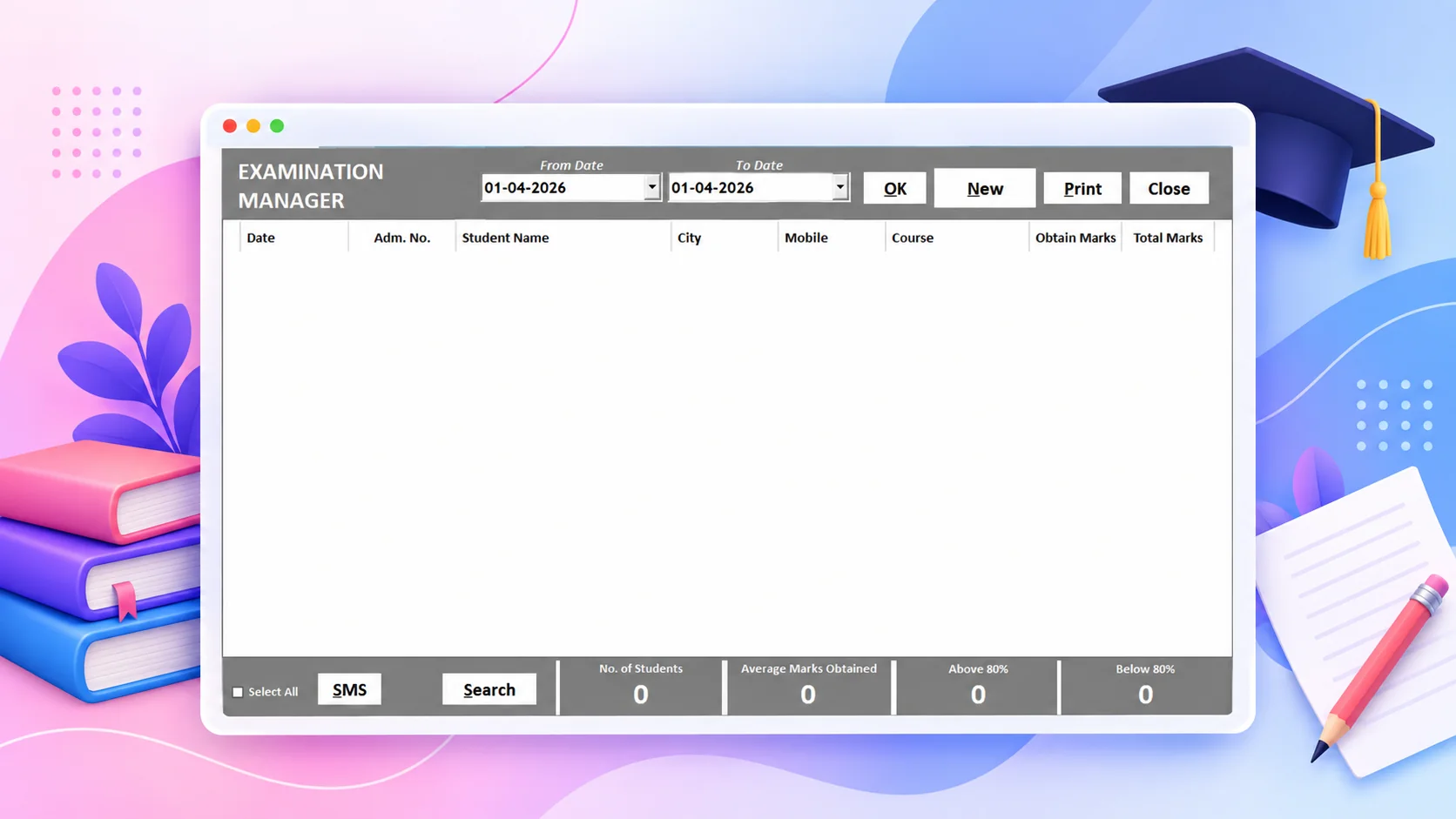 Edu Plus examination management software professional software screenshot