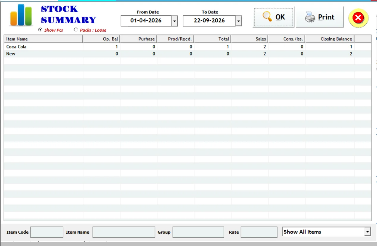 Restaurant Inventory Management Software with Stock Control