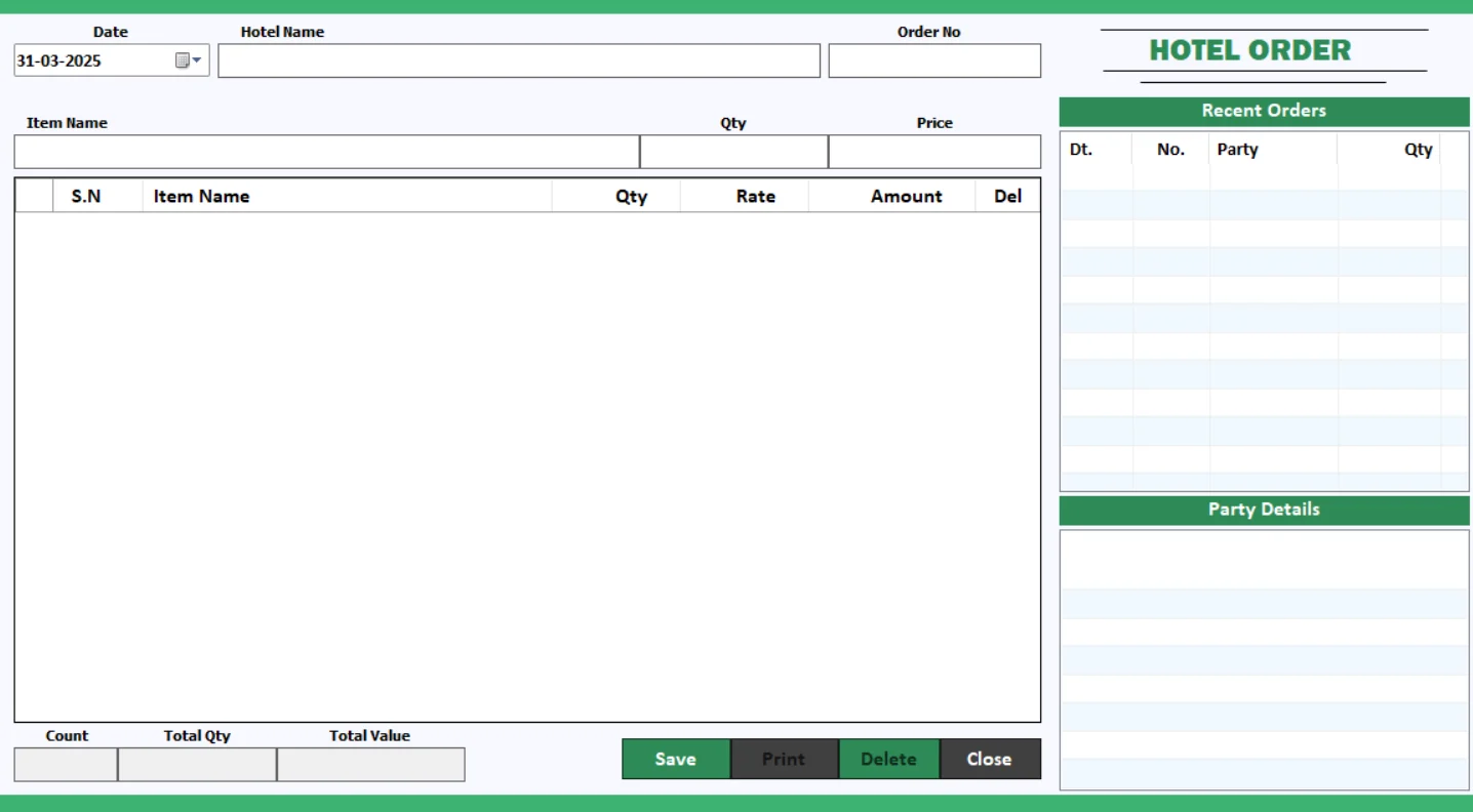mandi book 13 hotel order dashboard