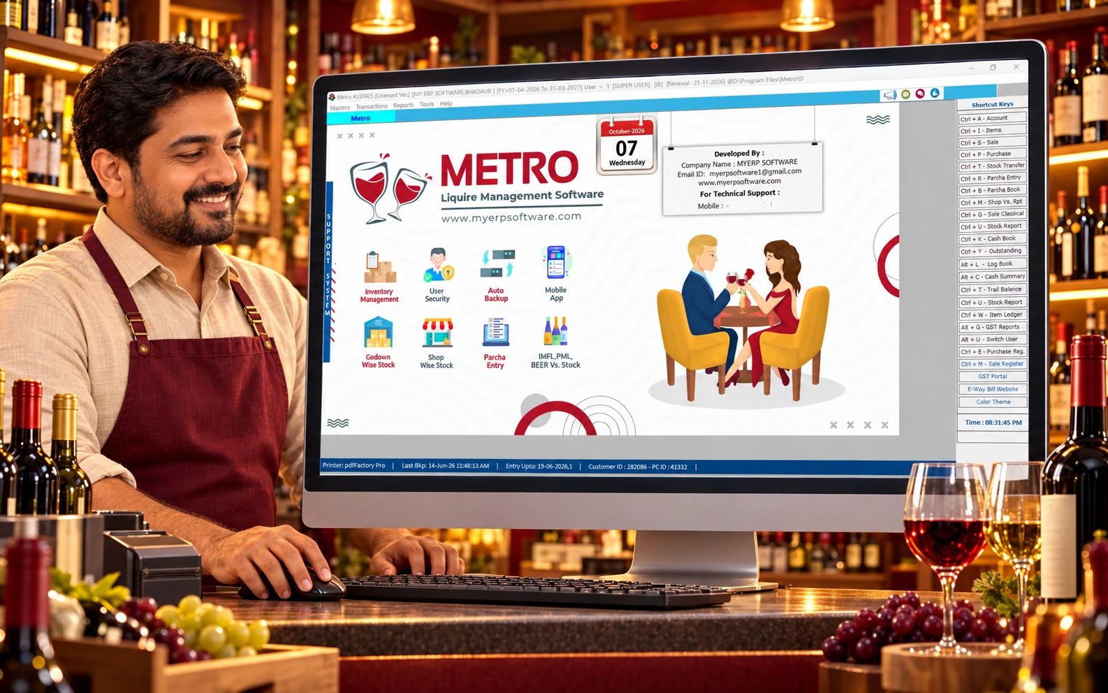 METRO liquor wine shop management software metro hero hd