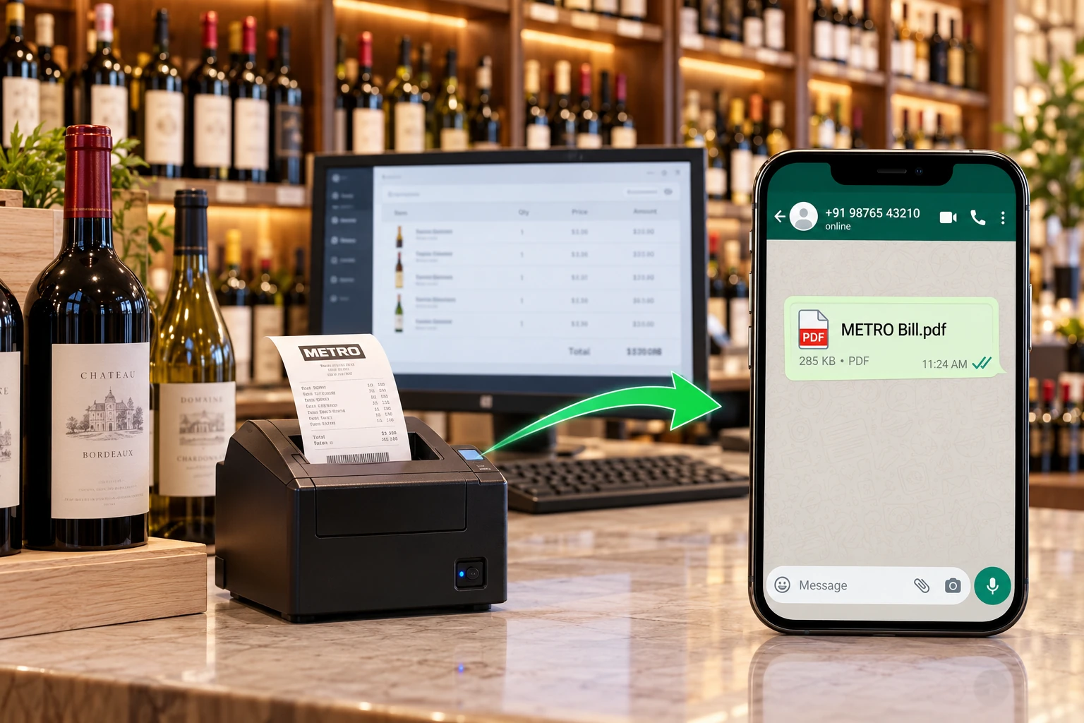 METRO metro whatsapp bill v2 software visual