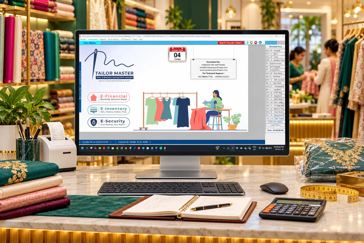 TAILOR MASTER Tailor Shop Management Software overview